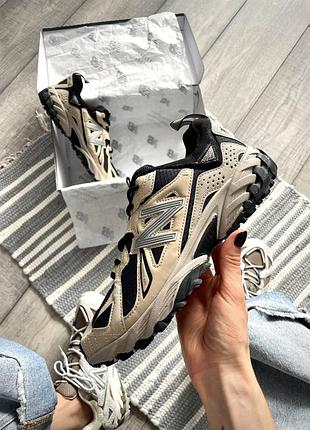 Женские кроссовки new balance бежевые, трендовые и стильные кроссы нью баланс 45
