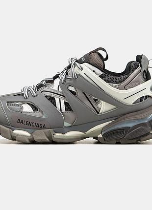 Женские кроссовки balenciaga track 3.0 брендовые качественные серые баленсиага трек для женщин стильные 41