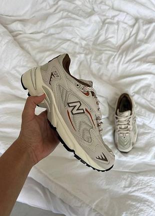 Жіночі кросівки new balance 725 oatmeal кроси нью беланс для жінок легкі зручні ньюбики сітка\шкіра білі