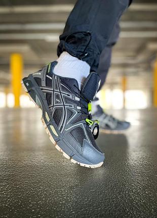 Кроси asics gel-kahana 8 для чоловіків асикси легкі сірі зручні шкіра тканина