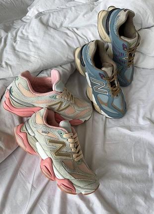 Жіночі кросівки new balance 9060 pink, універсальні стильні рожеві кроси нью баланс