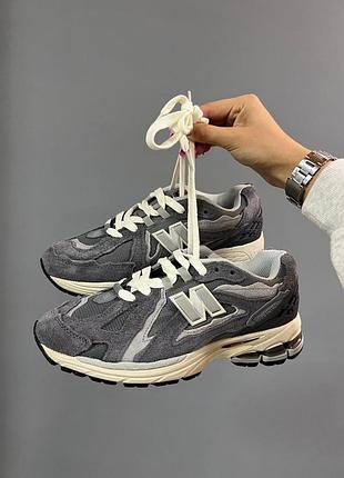 Кроссовки для мужчин new balance 1906d серые с кожей/сеткой удобные легкие ньюбики 41