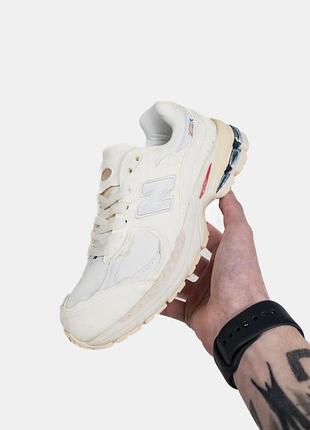 Жіночі кросівки new balance 2002r білі універсальні та комфортні нью баланс 2002r