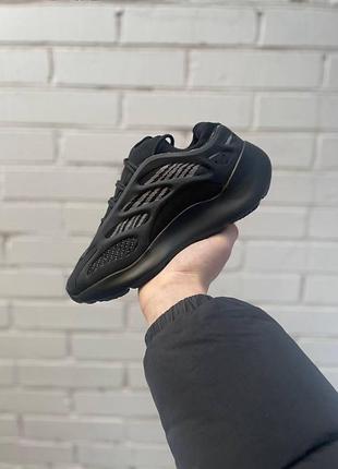 Кросівки adidas yeezy boost 700 v3 чорні адідас ізі для жінок трендові повсякденні кроси ізики тканинні легкі