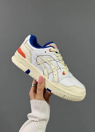 Мужские кроссовки asics kith x ex89 'white blue or кроссы серые для мужчин удобные легкие кожа/текстиль асиксы 38