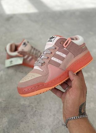 Кросівки adidas forum low x bad bunny замшеві для жінок адідас форум повсякденні