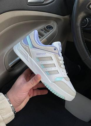 Кроси adidas drop step білі для жінок легкі шкіряні адідас