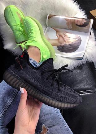 Кроссовки adidas yeezy boost для женщин удобные изики легкие черные повседневные 39