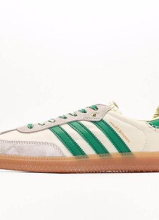 Жіночі кросівки adidas wales bonner x adidas samba замшеві білі адіки для жінок 40