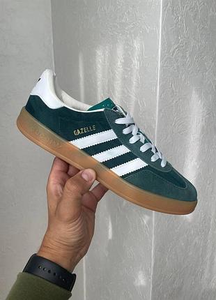 Чоловічі кросівки adidas gazelle кроси адідас газель для чоловіків кеди адіки зручні замша зелені