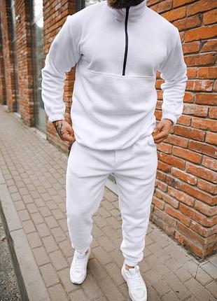 Костюм плюш білий l