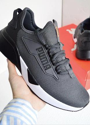 Кроссовки puma retaliate 3 gray black мужские, размер 43, стильные и удобные для спорта и города 44
