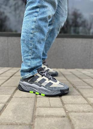 Кроссовки adidas niteball для мужчин кеды адики удобные кожа/текстиль черные 39