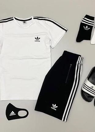 Чоловічий літній костюм adidas білий 54
