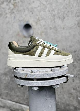 Жіночі кросівки adidas campus x bad bunny замшеві адідас кампус бед бані для жінок повсякденні модні 38
