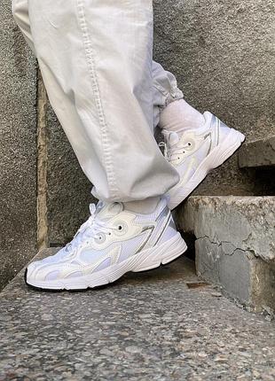 Жіночі кросівки adidas astir кроси адідас астір для жінок зручні повсякденні білі абіки шкіра 42