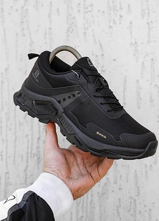 Черные зимние кроссовки salomon x raise 2 gtx, мужские теплые водоотталкивающие саломон