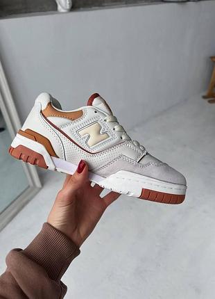 Жіночі кросівки new balance 550 для жінок білі ньюбики стильні повсякденні