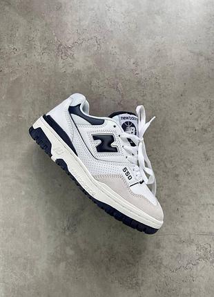 Жіночі кросівки new balance 550 білі стильні повсякденні для жінок ньюбики