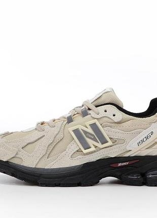 Кроссовки new balance 1906d для мужчин с кожей/сеткой серые удобные легкие ньюбики 43