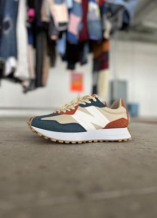 Кроссовки new balance 327 серые для женщин замшевые стильные повседневные 41