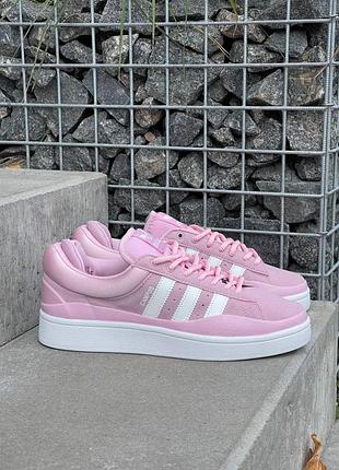 Жіночі кросівки adidas campus x bad bunny рожеві адіас кампус бед бані для жінок модні повсякденні 39