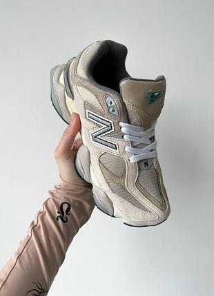 Жіночі кросівки new balance 9060 бежеві, універсальні демісезонні кроси