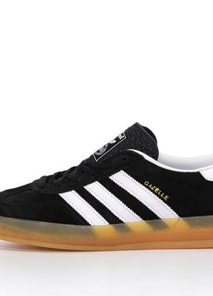 Мужские кроссовки adidas gazelle черные для мужчин повседневные замша удобные стильные