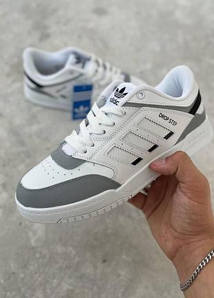 Кроси adidas drop step білі легкі шкіряні для жінок адідас