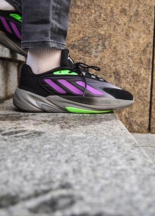 Мужские кроссовки adidas ozelia кроссы адидас для мужчин адики повседневные замша/сетка удобные стильные черны