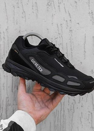 Стильные черные кеды adidas shadowturf gore-tex для мужчин с кожей, замшей и сеткой, легкие