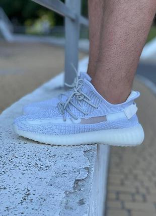 Кроссовки adidas yeezy boost 350 белые легкие для женщин адидас тканевые изики 38