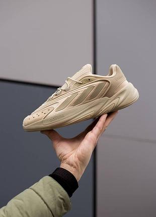 Мужские кроссовки adidas ozelia кроссы адидас для мужчин адики повседневные бежевые замша/сетка удобные стильн 41