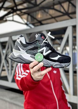 Чорні замшеві кросівки new balance 9060 для жінок нью беланс жіночі