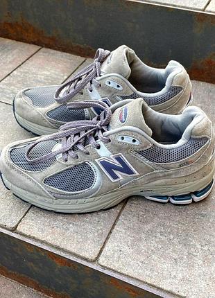 Кроссовки new balance 2002r серые замшевые стильные повседневные для женщин 38