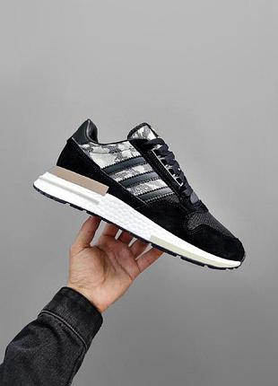Черные замшевые кроссовки adidas zx 750 для мужчин удобные и повседневные 44