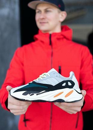 Кроссовки adidas yeezy 700 серые для женщин легкие тканевые с уникальным дизайном изики адидас 43