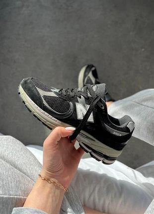 New balance 2002r женские кроссовки черные замшевые стильные для женщин повседневные 40