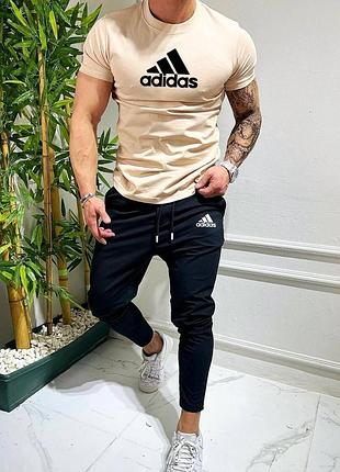 Спортивный костюм adidas мужская футболка и брюки костюм спортивный adidas летний на парня адидас комплект xxl
