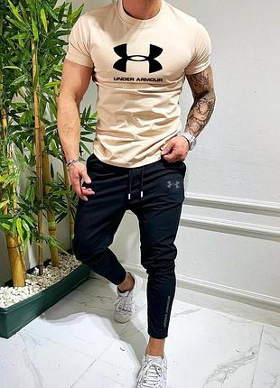 Спортивный костюм under armour мужская футболка и брюки костюм спортивный under armour летний на парня xxl