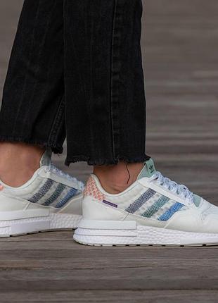 Повседневные замшевые кроссовки adidas zx 750 белые удобные для мужчин 45