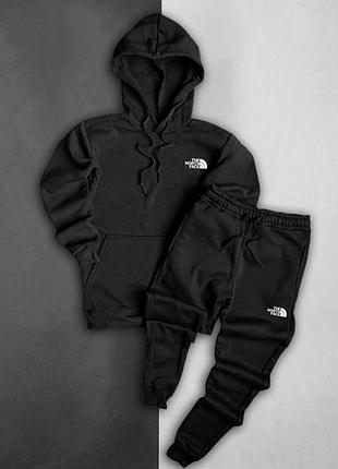 Сірий чоловічий спортивний костюм the north face костюм худі з капюшоном та штани чоловічий чорний на весну