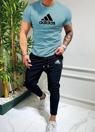 Спортивный костюм adidas мужская футболка и брюки костюм спортивный adidas летний на парня адидас комплект xl