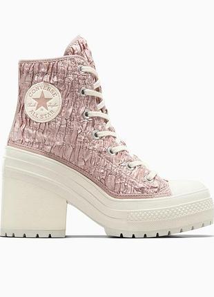 Кеди сonverse chuck 70 de luxe heel satin 36.5