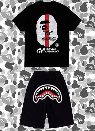 Комплект шорті + футболка bape