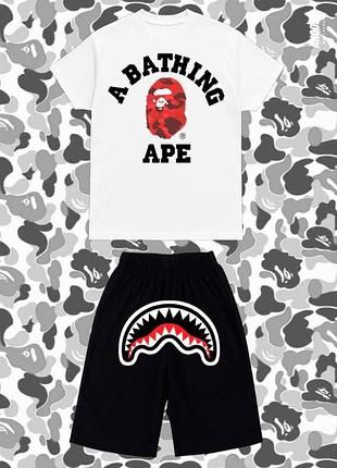 Комплект шорті + футболка bape