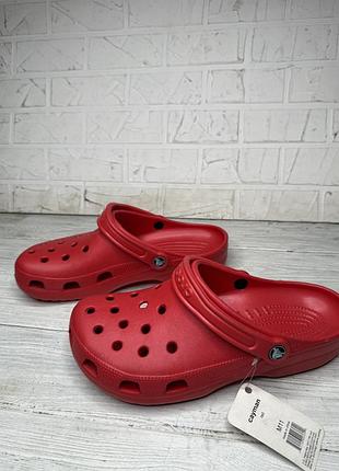 Мужские красные кроксы crocs m11 44-45 р