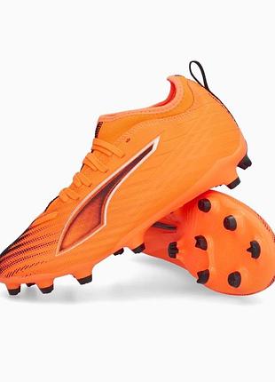 Бутси puma ultra 6 match fg/ag junior - помаранчевий