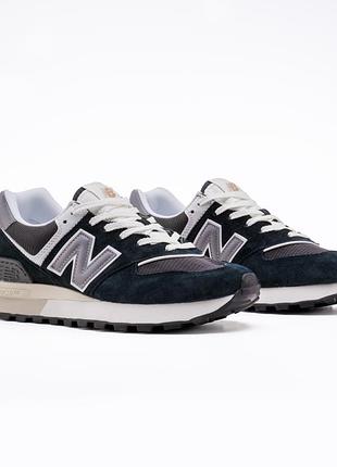 Кроссовки мужские new balance 574 legacy dark blue grey (36-41, 43, 45 размер)