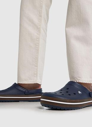 Чоловічі крокси crocs crocband gum clog navy m11 45-46 (29 см)
